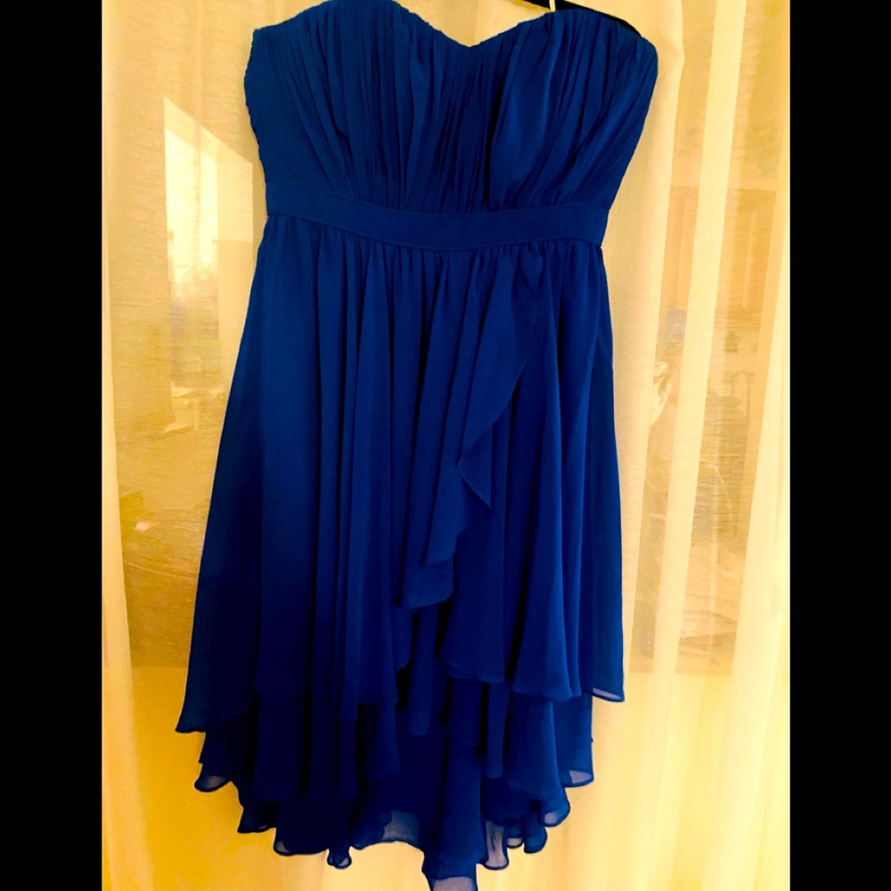 BEBE COBALT STRAPLESS DRESS BRAND NEW SIZE 12